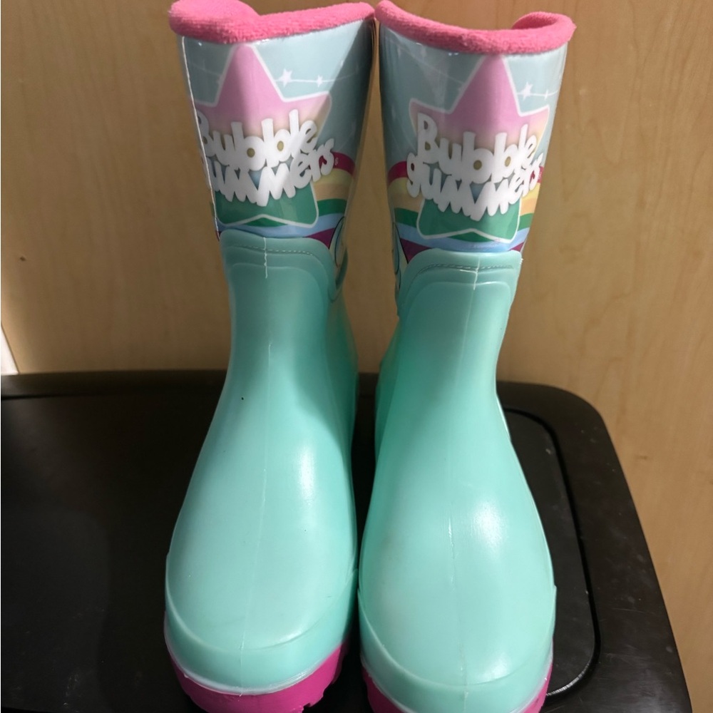 Bubble gummers rain boots unicorn size 13